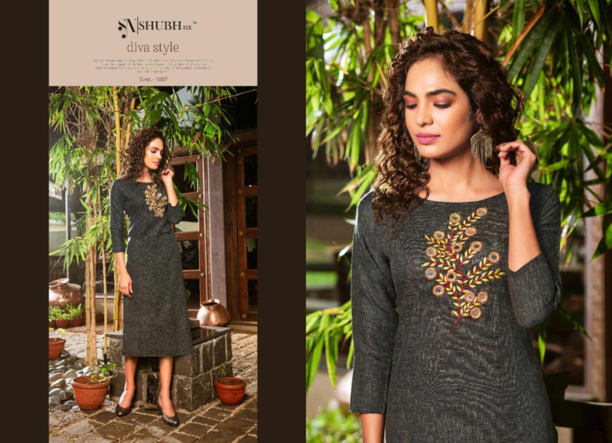 Nach Baliye Slub Mirror Work Kurti Set Nach Baliye Slub Mirror Work Kurti Set